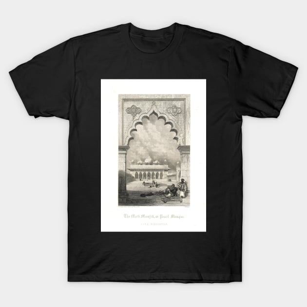 Moti Masjid The Pearl Mosque Agra, India T-Shirt by artfromthepast